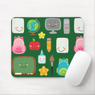Cute Back to School Kawaii Classroom Supplies Mouse Mat