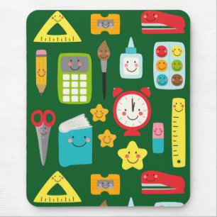 Cute Back to School Kawaii Classroom Supplies Mouse Mat