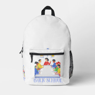 Cute Back to School Kids Backpack, Classroom Study Printed Backpack