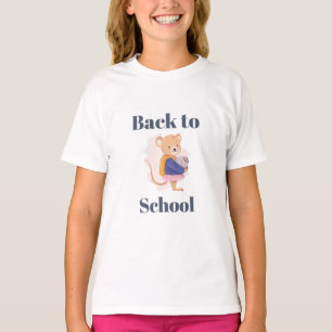 cute back to school mouse design T-Shirt