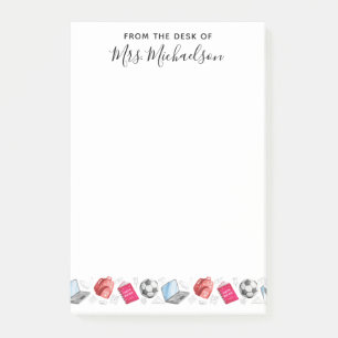Cute Back to School Supplies Teacher Post-it Notes