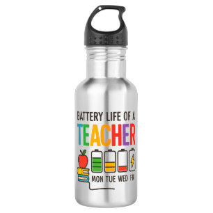 Cute Back to School Teacher Gift, Education Humour 532 Ml Water Bottle