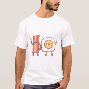 Cute Bacon And Egg Best Friends T-Shirt