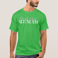 Cute Badass Memaw Funny Skulls vintage funny frien