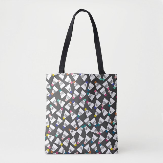 Cute Badminton Tote Bag (Front)