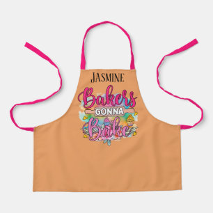 Cute bakers gonna bake add name girls apron