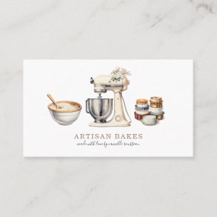 Cute Bakery Baker Pastry Chef Bakers Tools Business Card