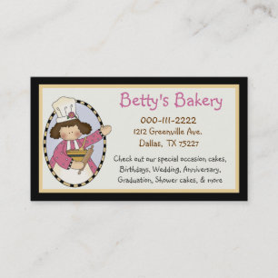 Cute Bakery Business Card & Coupon