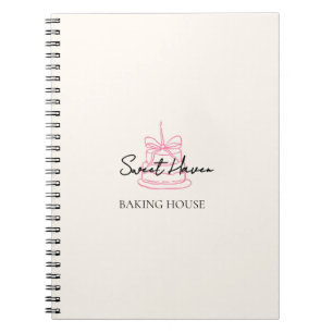 Cute Bakery Notebook Cake & Dessert Brand Journa