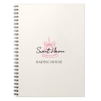 Cute Bakery Notebook | Cake & Dessert Brand Journa