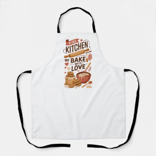 Cute Baking Graphic Apron for Home Cooks & Bakers