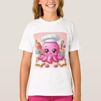 Cute baking octopus shirt