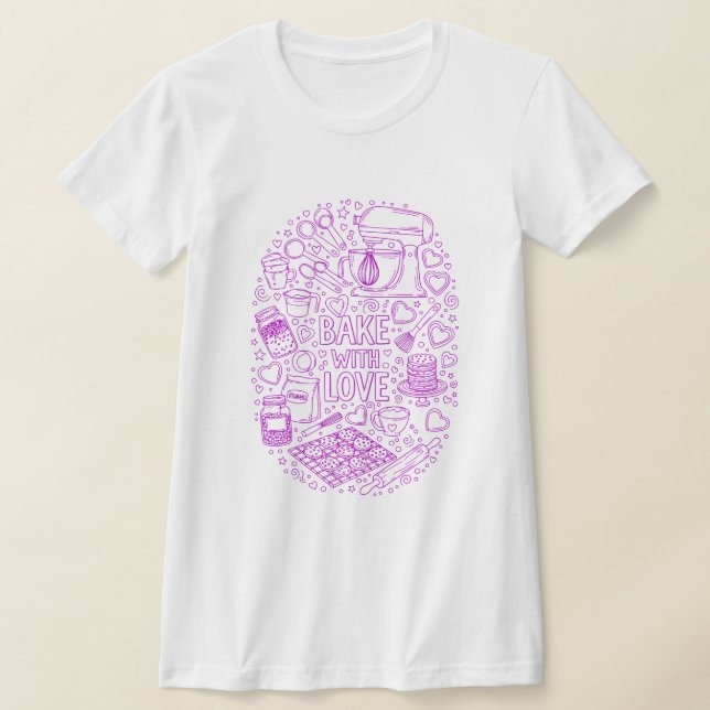 Cute Baking pack T-Shirt (Laydown)