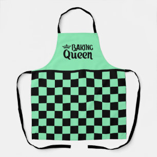 Cute baking Queen word art  Apron