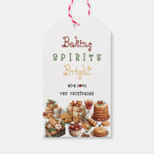 Cute Baking Spirits Bright Christmas Cookies Favou Gift Tags
