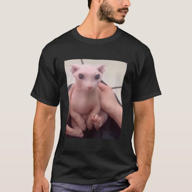 Cute Bald Bingus My Beloved Hairless Sphinx Cat T-Shirt (Front)