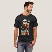 Cute Bald Eagle First Day of Daycare For Kids Back T-Shirt (Front Full)