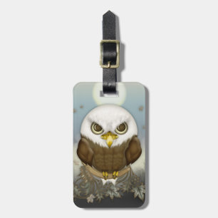 Cute Bald Eagle Luggage Tag
