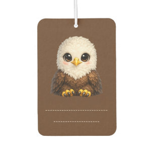 Cute Bald Eagle with Big Eyes Cosy Nature Car Air Freshener