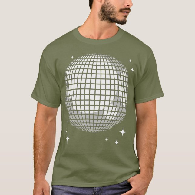 Cute Ball Disco  Funny Dancer Seventies Dance T-Shirt (Front)