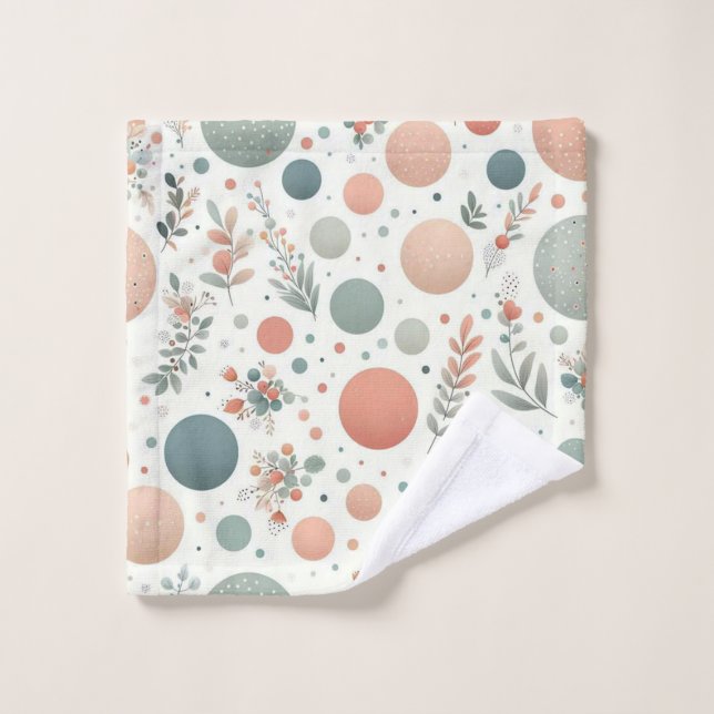 Cute Ball with Leafs  Wash Cloth (Wash Cloth)