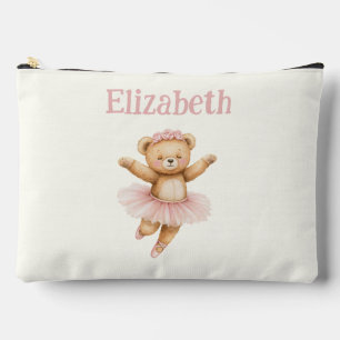Cute ballerina bear accessory pouch