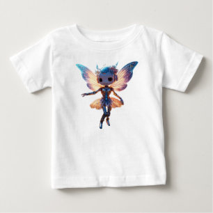 Cute Ballerina Dancing Robot Pixie Baby T-Shirt