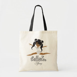 Cute Ballerina Girl Dancer Tote Bag