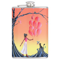 Cute Ballerina Heist Hip Flask