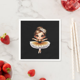 Cute Ballerina Napkin