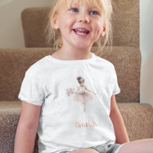 Cute Ballerina Personalised Birthday Girl Pink