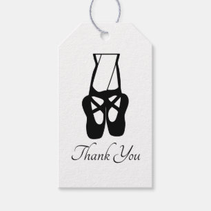Cute Ballet Dancer Legs & Slippers Thank You Gift Tags