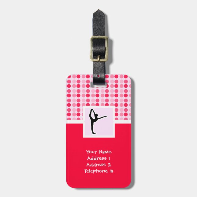 Cute Ballet Luggage Tag (Front Vertical)
