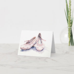 Cute Ballet Slippers BLANK  Card