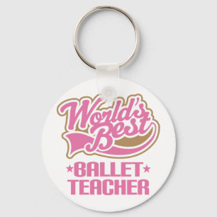 Cute Ballet Teacher Key Ring