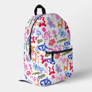 Cute Balloon Animals Colourful Kids Pattern Printed Backpack