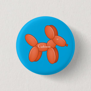 Cute Balloon Dog Thunder_Cove 3 Cm Round Badge