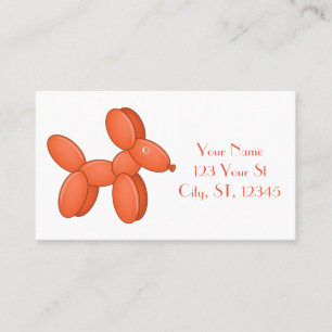 Cute Balloon Dog Thunder_Cove Business Card