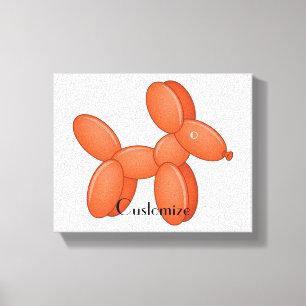 Cute Balloon Dog Thunder_Cove Canvas Print