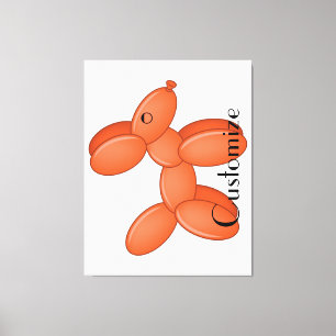 Cute Balloon Dog Thunder_Cove  Canvas Print