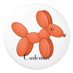 Cute Balloon Dog  Thunder_Cove Ceramic Knob