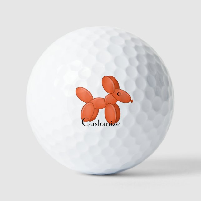 Cute Balloon Dog  Thunder_Cove Golf Balls (Front)