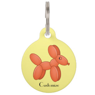 Cute Balloon Dog Thunder_Cove Pet Tag