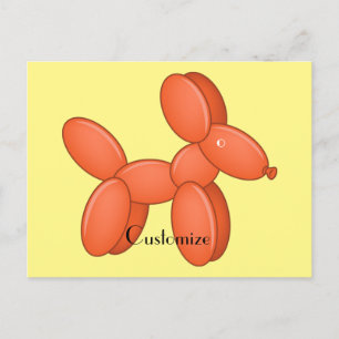 Cute Balloon Dog  Thunder_Cove  Postcard