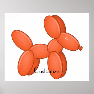 Cute Balloon Dog  Thunder_Cove  Poster