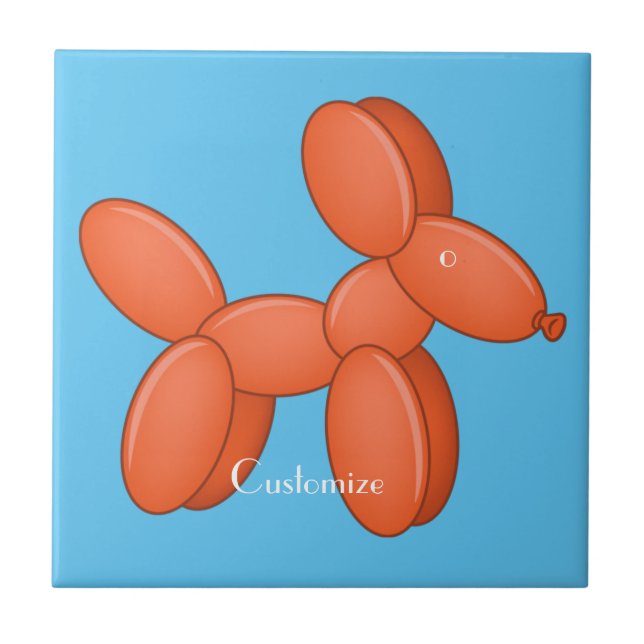 Cute Balloon Dog  Thunder_Cove  Tile (Front)