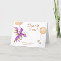 Cute Balloon Fairy Dragon Bottle Baby Shower