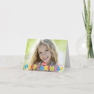 Cute Balloon Happy Birthday Card Any Age