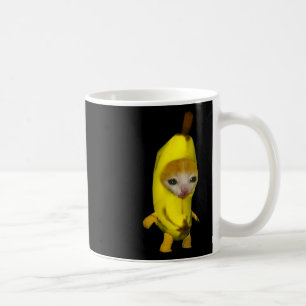Cute Banana Cat Happy Bananacat Meme Kitty Cat Lov Coffee Mug