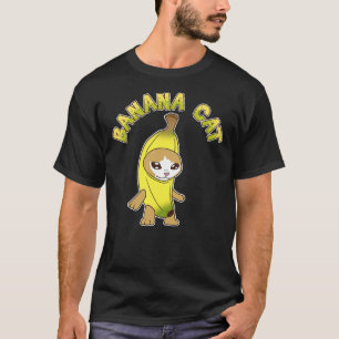 Cute Banana Cat Happy Bananacat Meme Kitty Cat Lov T-Shirt